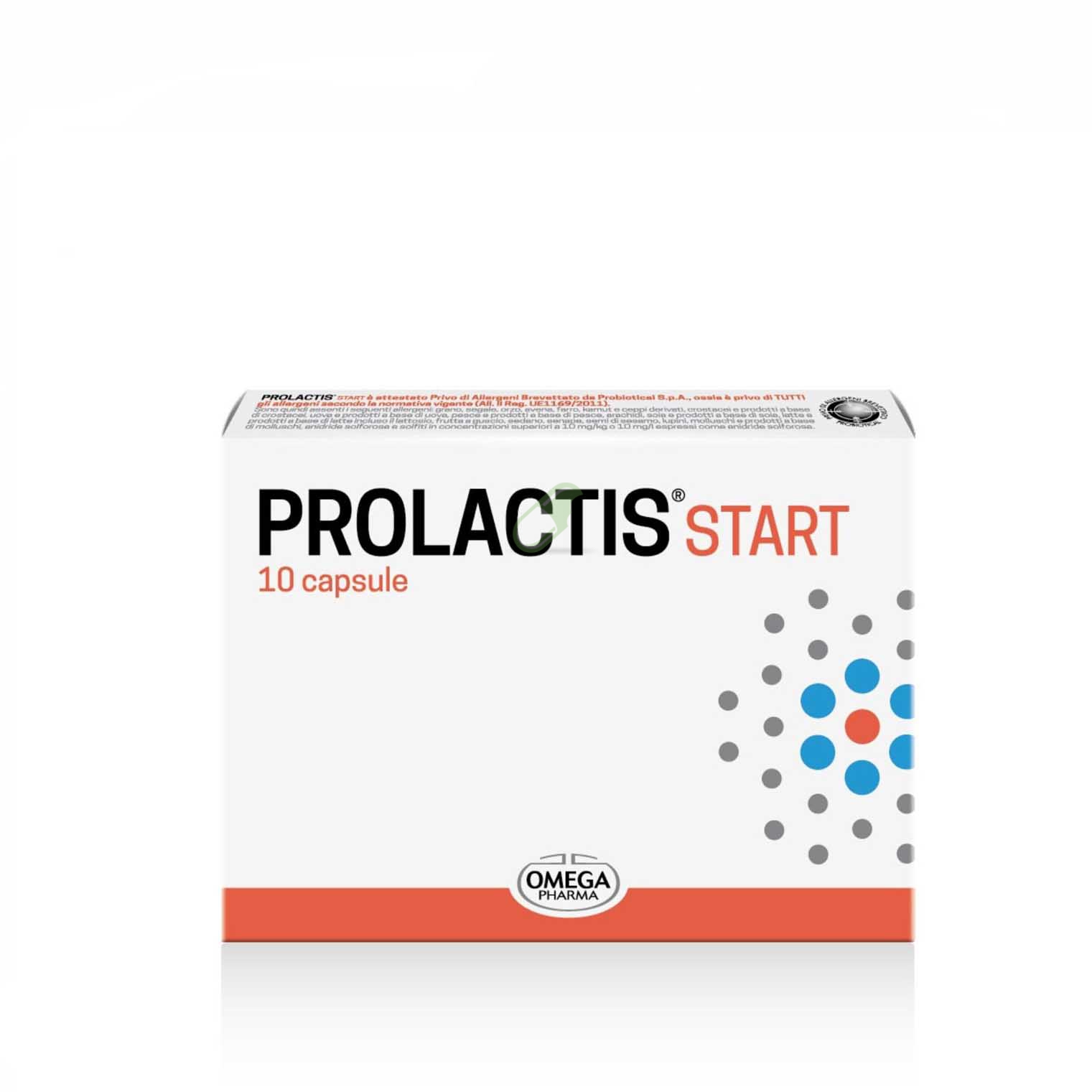 Omega Pharma Linea Intestino Sano Integratori Prolactis Start 10 Capsule.