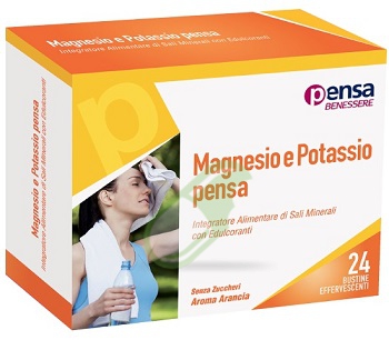Pensa Linea Vitamine e Minerali Magnesio e Potassio 24 Bustine Effervescenti.