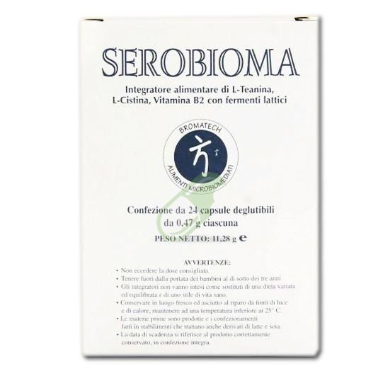 Bromatech Linea Benessere dell' Intestino Serobioma Integratori 24 Capsule.
