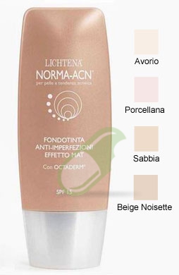 Lichtena Linea Norma Acn Make Up Fondotinta Anti-Imperfezioni 30 ml Avorio