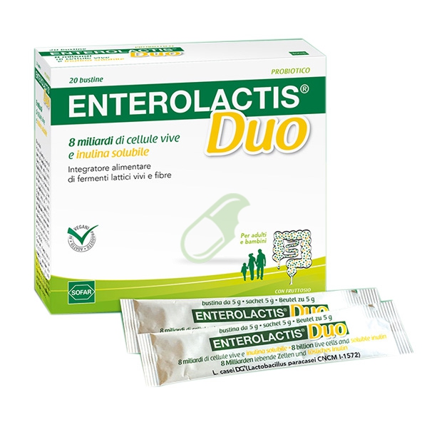 Sofar Linea Intestino Sano Enterolactis Duo Integratore Fermenti 20 Buste