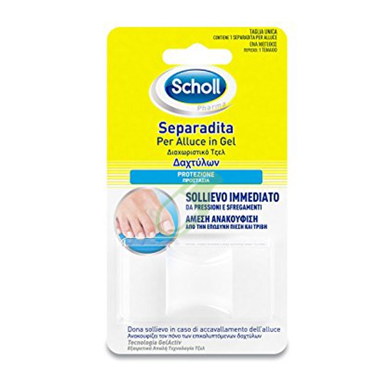 Scholl Linea Benessere del piede Separadita Alluce Gelactiv Scholl