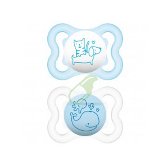 Mam Linea Bimbo Succhietto Air Silikonseta 2-6 mesi 2 succhietti