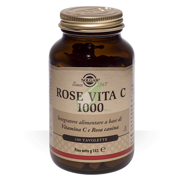 Solgar Linea Antiossidanti Rose Vita C 1000 Intregratore 100 Tavolette