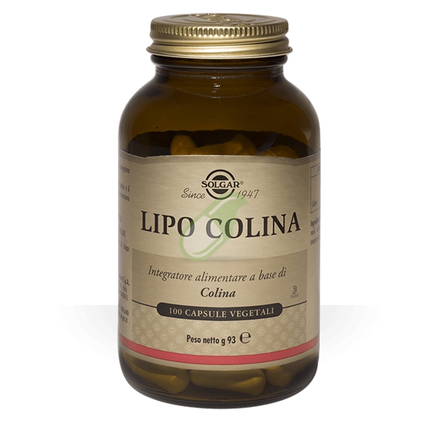 Solgar Linea Metabolismo dei lipidi Lipo Colina Integratore 100 Capsule Vegetali