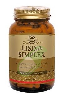 Solgar Linea Benessere Lisina Simplex Integratore 50 Capsule Vegetali