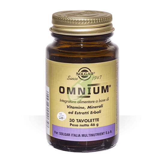 Solgar Linea Multivitaminici Omnium Integratore 30 Tavolette