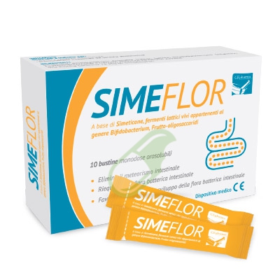 Gepharma Linea Benessere dell'Intestino Simeflor Integratore 10 Bustine