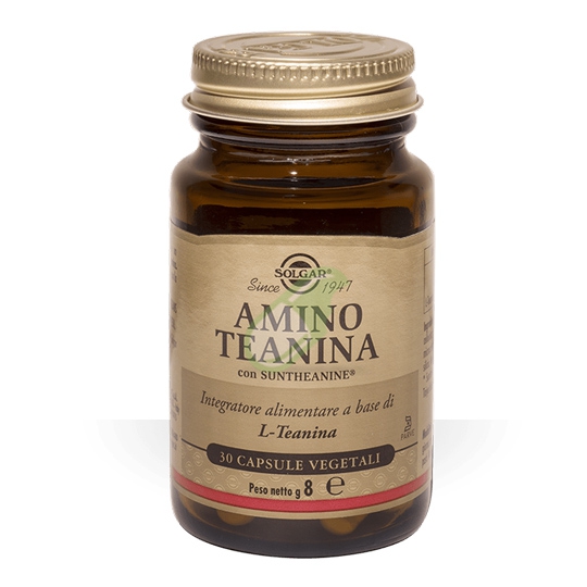 Solgar Linea Benessere Amino Teanina Integratore Flacone 30 Capsule