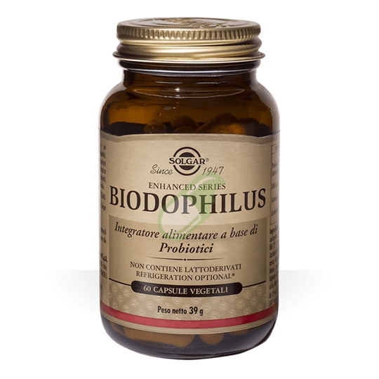 Solgar Linea Benessere dell Intestino Biodophilus Integratore 60 Capsule