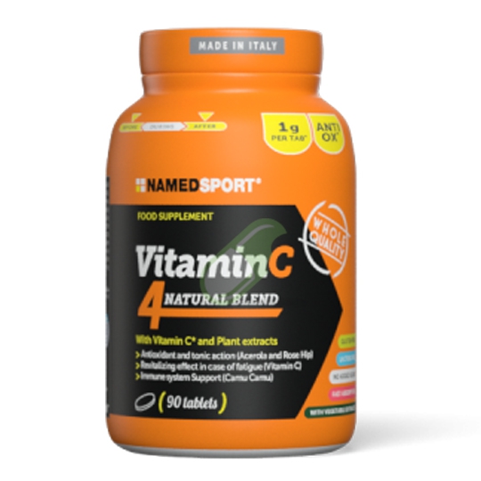 Named Linea Sport  Vitamin C 4 Natural Integratore 90 Compresse