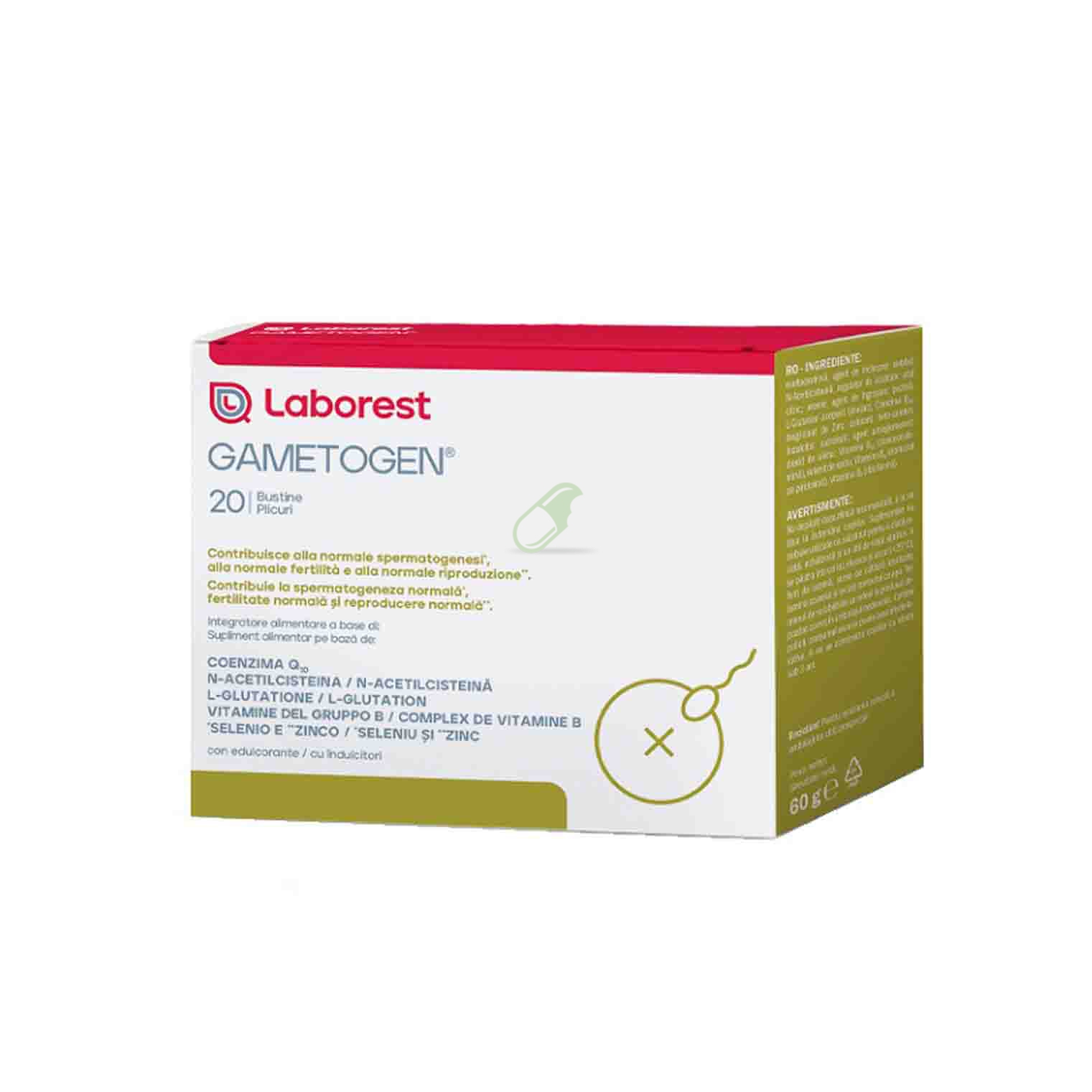Laborest Linea Benessere dell'uomo Gametogen Integratore 20 Bustine