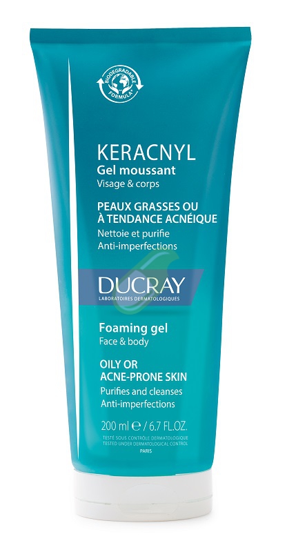 Ducray Linea Viso Keracnyl Gel Detergente Flacone 200 ml