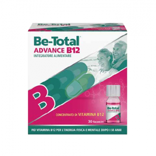 Betotal Linea Benessere ed Energia Advance B12 Integratore 30 Flaconcini