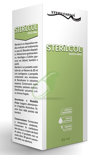 Sterilfarma Linea Benessere Gastrointestinale Sterilcol Gocce Flaconcino 20 ml