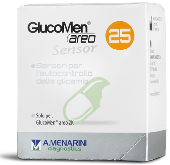 Menarini Diagnostic Glucomen Areo Sensor Strisce Glicemia 25 Pezzi