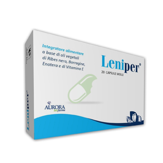 Aurora Biofarma Linea Antiossidanti Leniper Integratore 20 Capsule Molli
