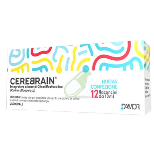 Farmaceutici Damor Linea Funzioni Cognitive Cerebrain 12 Flaconcini.