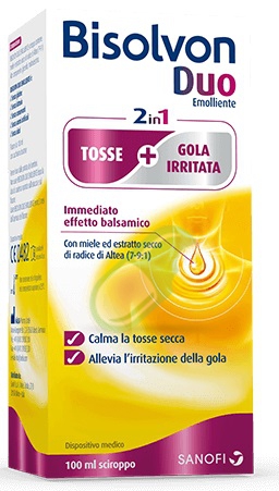 Sanofi Linea Tosse e Gola Bisolvon Duo Sciroppo Emolliente 100 ml