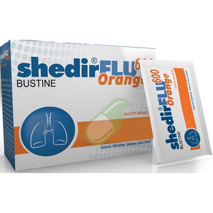 Shedir Pharma Linea Benessere vie Aeree Shedirflu 600 Orange 20 Bustine