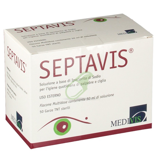 Medivis Linea Igiene Occhi Septavis 50 Ml + 50 Garze In Tnt Sterili