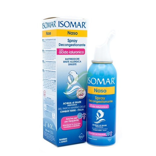 Isomar Linea Pulizia Nasale Spray Decongestionante Acido Ialuronico 100 ml