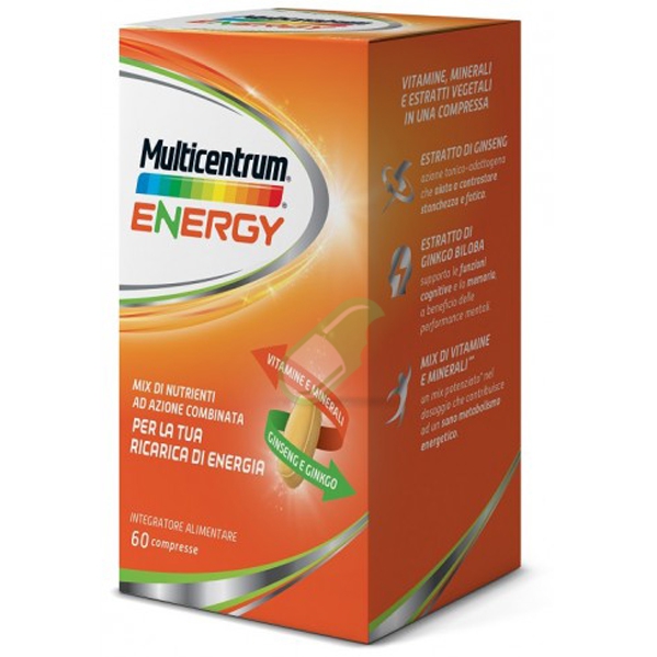 Multicentrum Linea Energy Integratore Multivitaminico 60 Capsule