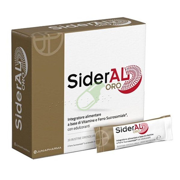 Junia Pharma Linea Benessere ed Energia Sideral Oro Integratore 20 Bustine Oro