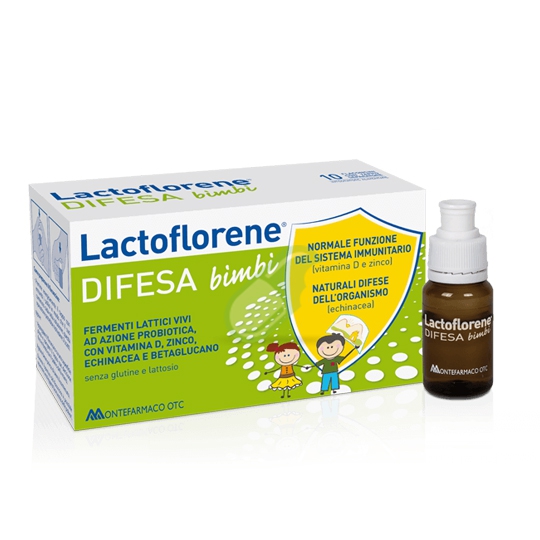 Lactoflorene Linea Immunostimolatori Bimbi Difesa Bambini 10 Flaconi 100 ml