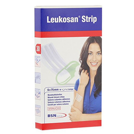 Bsn Medical Linea Medicazione Leukosan Strip 6x75mm 2 Buste X 3 Cerotti