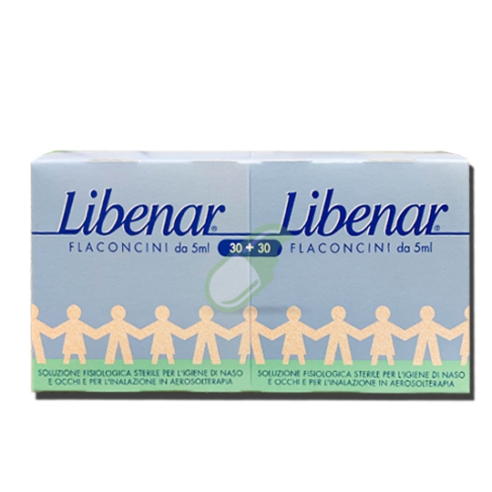 Libenar Linea Pulizia e Salute del Naso Soluzione Fisiologica 30+30  Fl. 5 ml