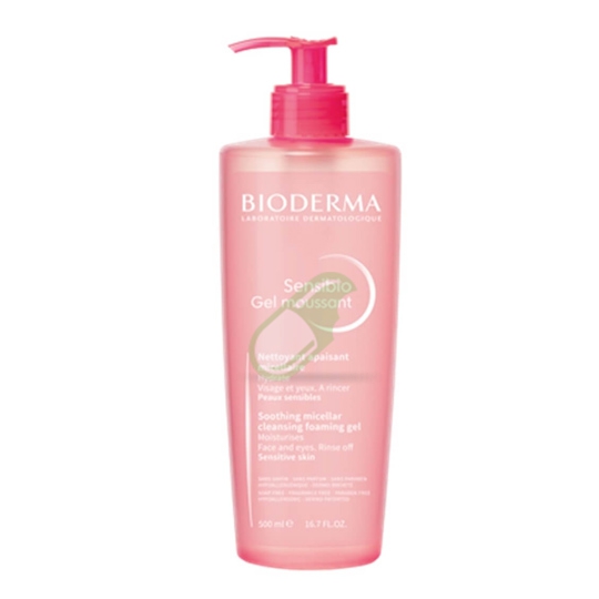 Bioderma Linea Sensibio Gel Moussant Pelli Sensibili Flacone con dispenser 500ml