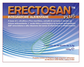 Androsystems Linea benessere dell'uomo Erectosan Plus 30 Bustine