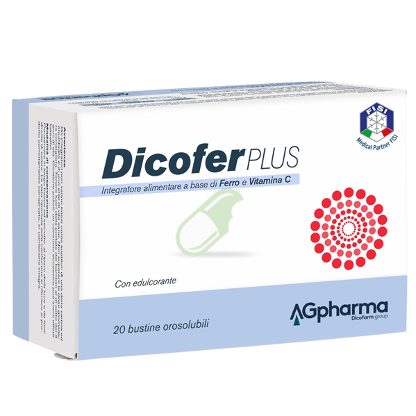Ag Pharma Linea Vitamine e Minerali Dicofer Plus 20 Bustine Orosolubili