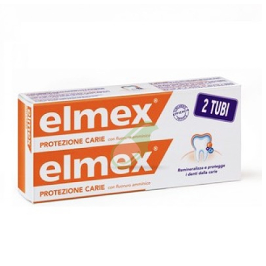 Elmex Linea Igiene Dentale Dentifricio Classico Protezione Carie 2 tubi da 75ml