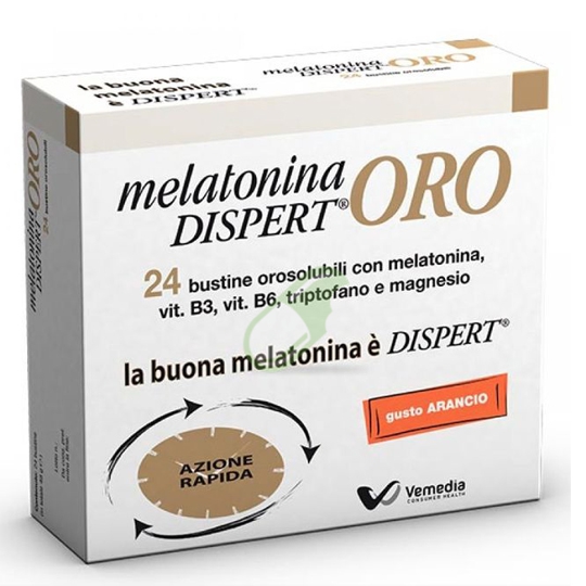Vemedia Pharma Linea Sonno e Serenit Melatonina Dispert Oro 24 Bustine