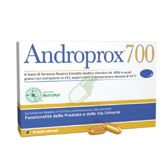 Laboratori Nutriphyt Linea Benessere dell'Uomo Androprox 700 15 Perle Softgel