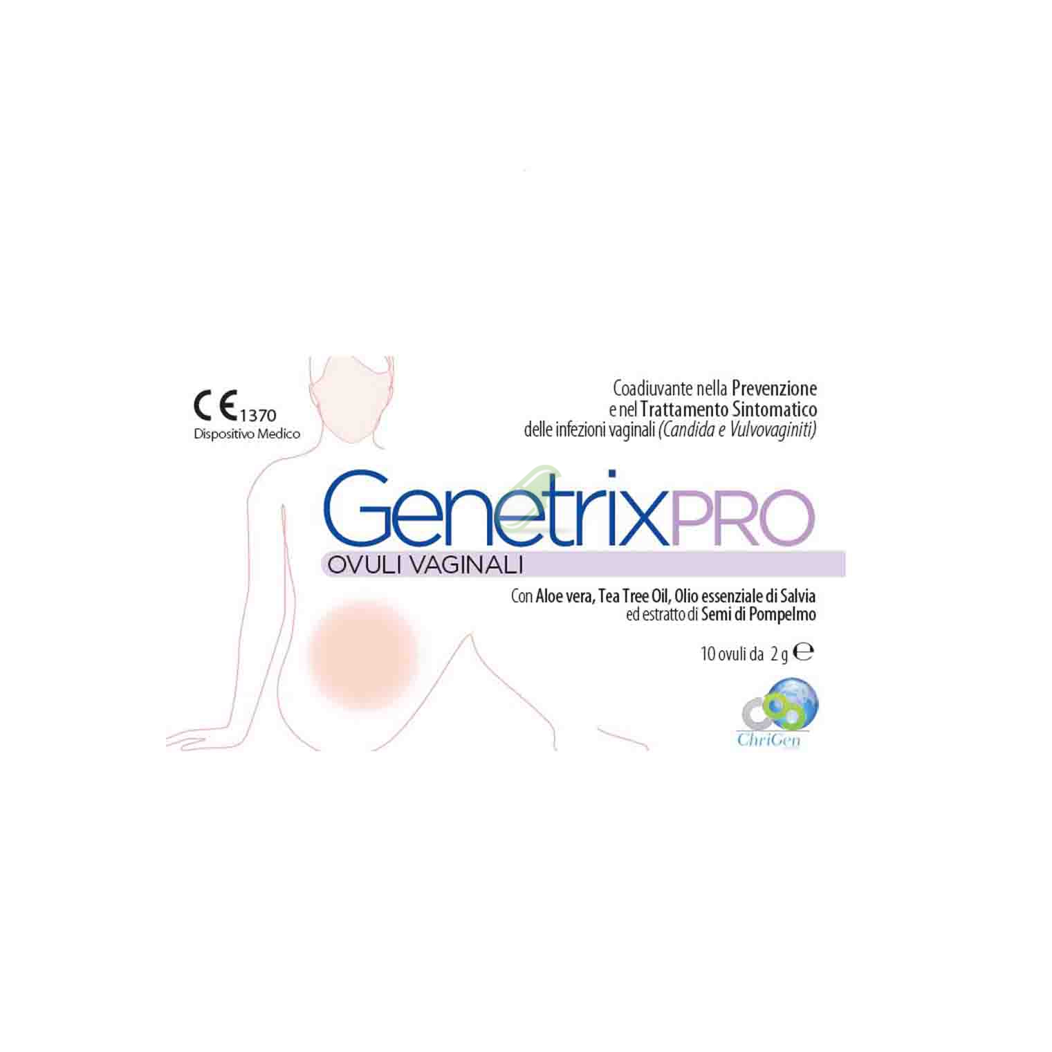 Chrigen Group Linea Benessere Donna Genetrix Pro 10 Ovuli Vaginali