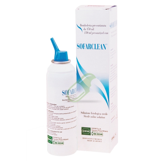 Sofar Linea Medicazioni Sofarclean Soluzione Fisiologica 150 ml