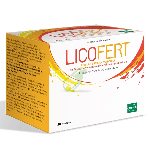 Sofar Linea Benessere dell'uomo Licofert Integratore 20 Bustine