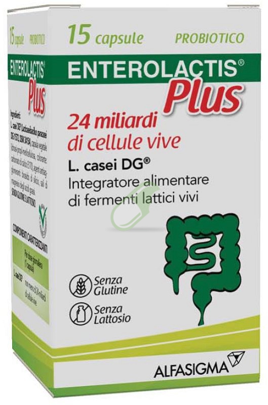 Alfasigma Linea Intestino Sano Enterolactis Plus Integratore Fermenti 15 Capsule