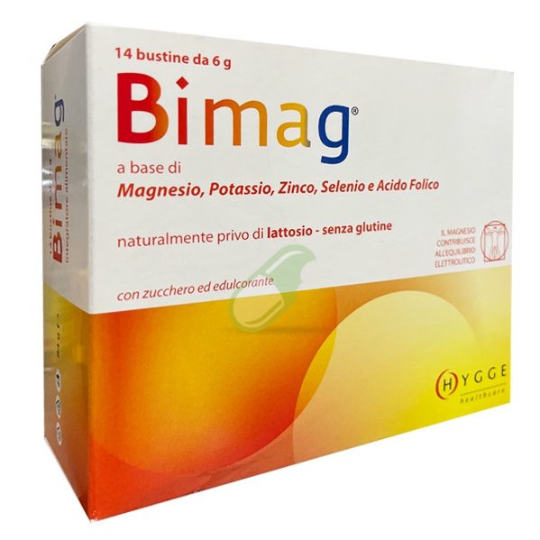 Hygge Healthcare Linea Vitamine e Minerali Bimag Integratore 14 Bustine