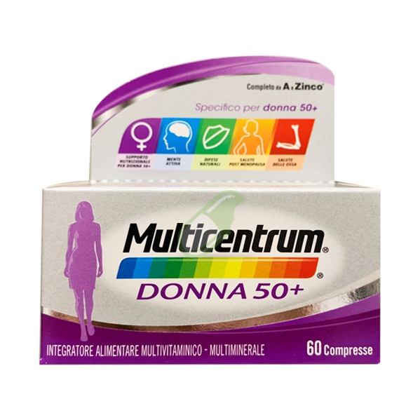 Multicentrum Linea Donna 50+ Integratore 50+Anni Specifico 60 Compresse