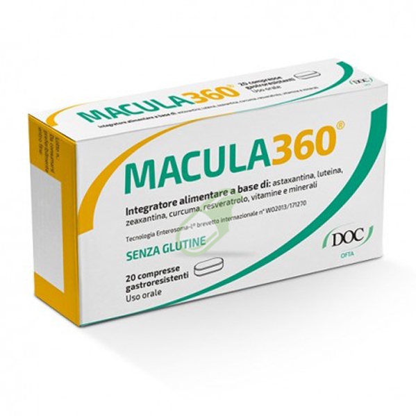 Doc Generici Linea Occhi sani Macula 360 Integratore 20 Compresse