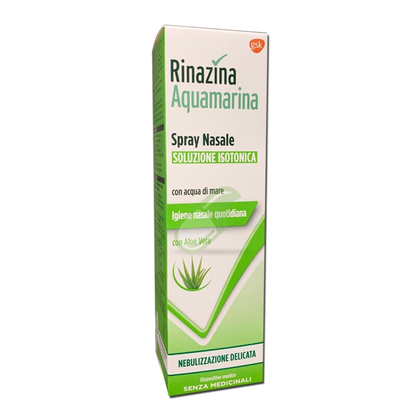 Rinazina Aquamarina Isotonica Aloe Spray Nebulizzazione Delicata 100 ml