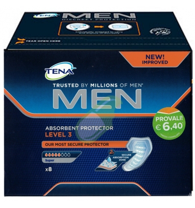 Tena Linea Men Assorbenti Protezione Super Livello 3  8 Pezzi