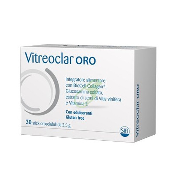 SIFI Linea Salute e Benessere degli Occhi Vitreoclar Oro 30 Bustine Orosolubili