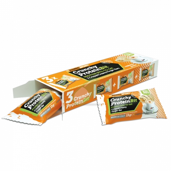 Named Linea Sport Crunchy Proteinbar Bit Cappuccino 3 pezzi da 15 g