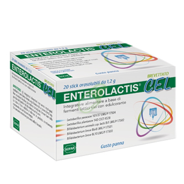 Sofar Linea Intestino Sano Enterolactis Cel Integratore 20 Stick Orosolubili