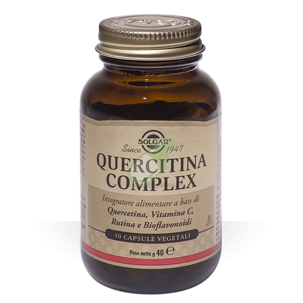 Solgar Linea Antiossidanti Quercitina Complex Integratore 50 Capsule Vegetali